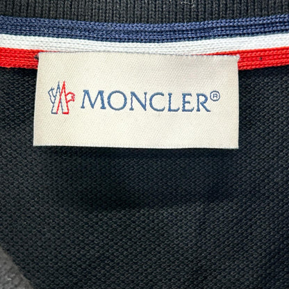 MONCLER モンクレール ブラック MAGLIA ロゴワッペン L/Sポロシャツ トップス