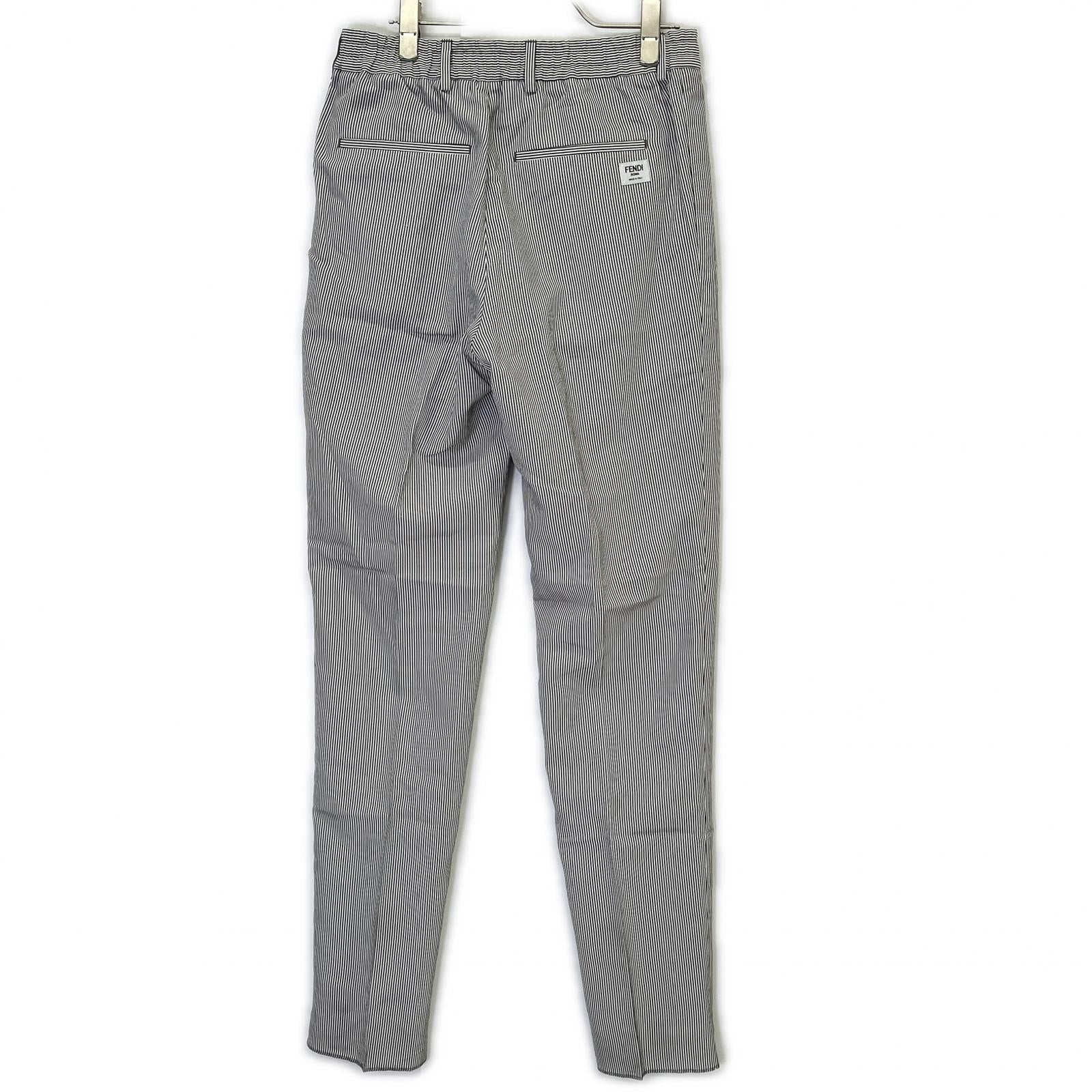 FENDI Fendi FB0767 ARX1 blue×white striped trousers pants bottoms