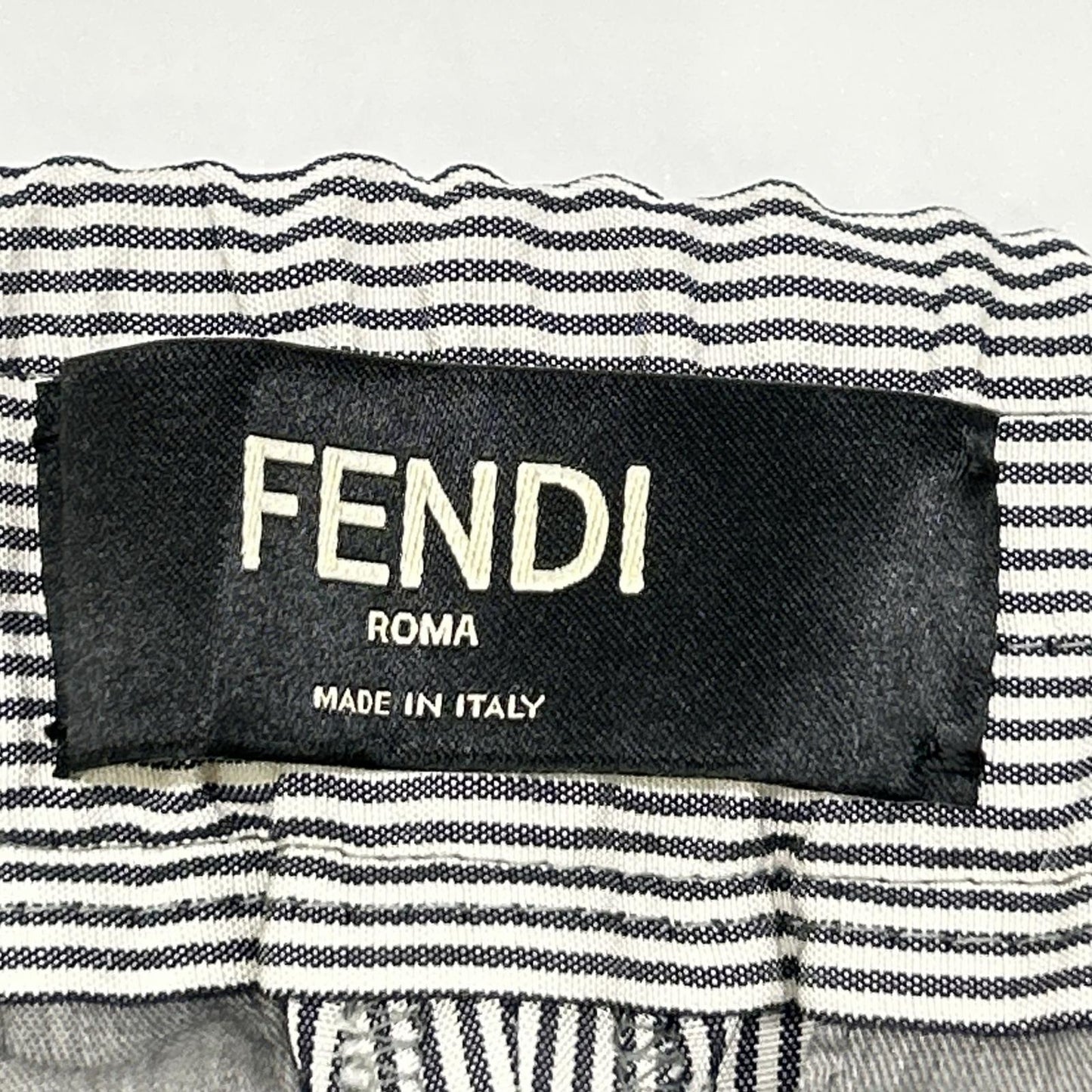 FENDI Fendi FB0767 ARX1 blue×white striped trousers pants bottoms