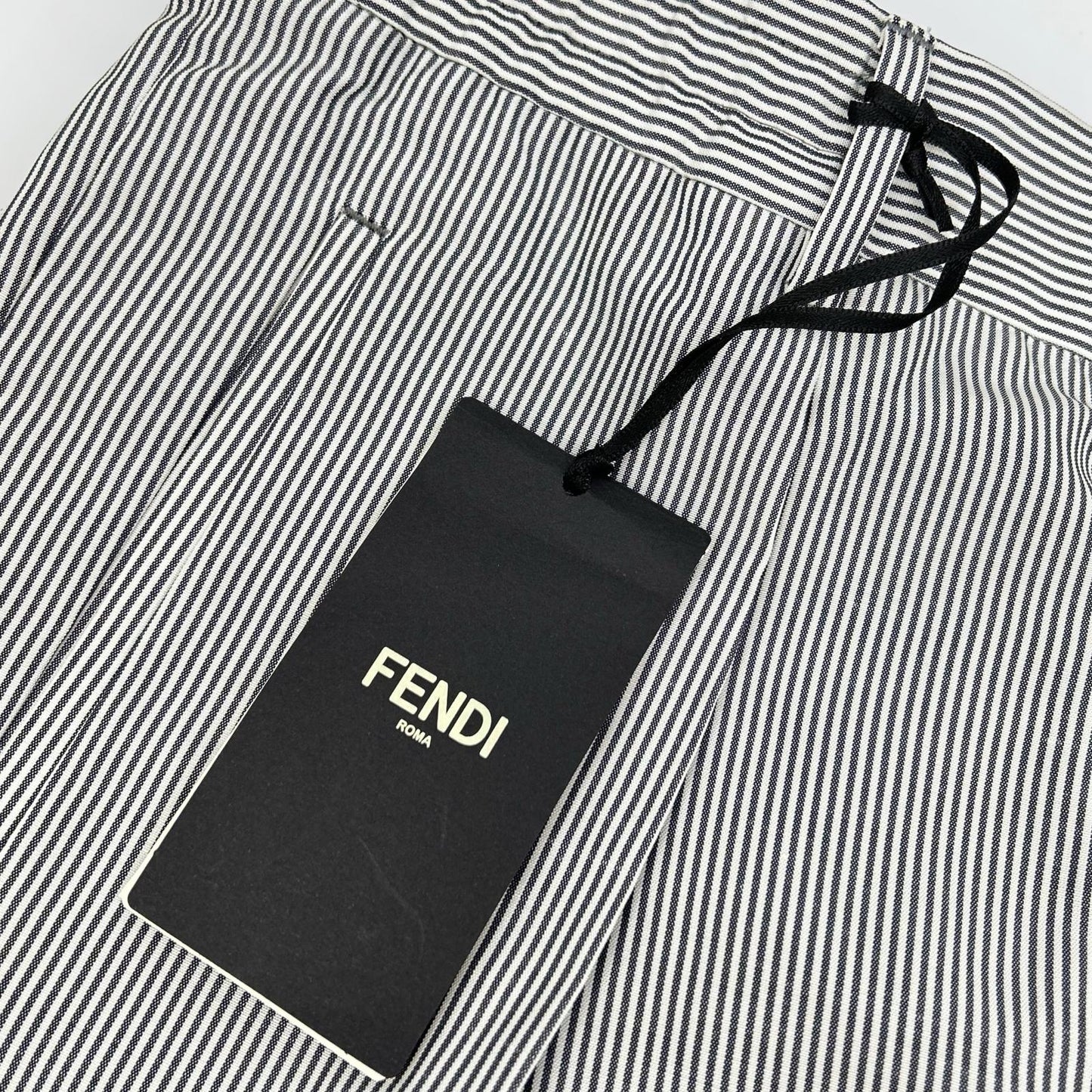 FENDI Fendi FB0767 ARX1 blue×white striped trousers pants bottoms