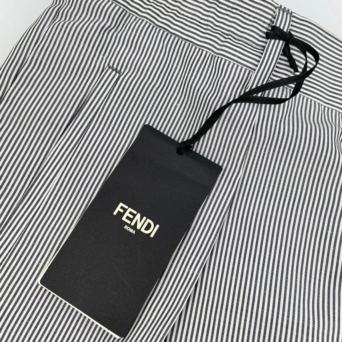 FENDI Fendi FB0767 ARX1 blue×white striped trousers pants bottoms