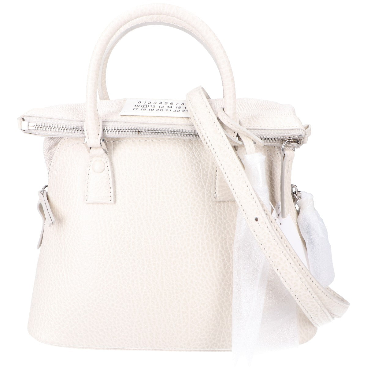Maison margiela メゾンマルジェラ S56WG0082 ホワイト×ベージュ 5ACミニ 2WAYハンドバッグ ショルダーバッグ