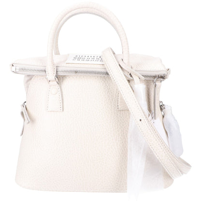 Maison margiela メゾンマルジェラ S56WG0082 ホワイト×ベージュ 5ACミニ 2WAYハンドバッグ ショルダーバッグ