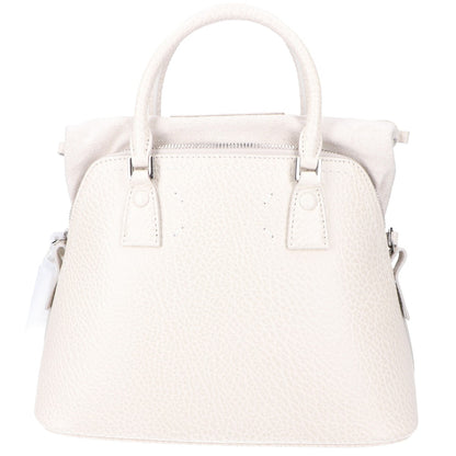 Maison margiela メゾンマルジェラ S56WG0082 ホワイト×ベージュ 5ACミニ 2WAYハンドバッグ ショルダーバッグ