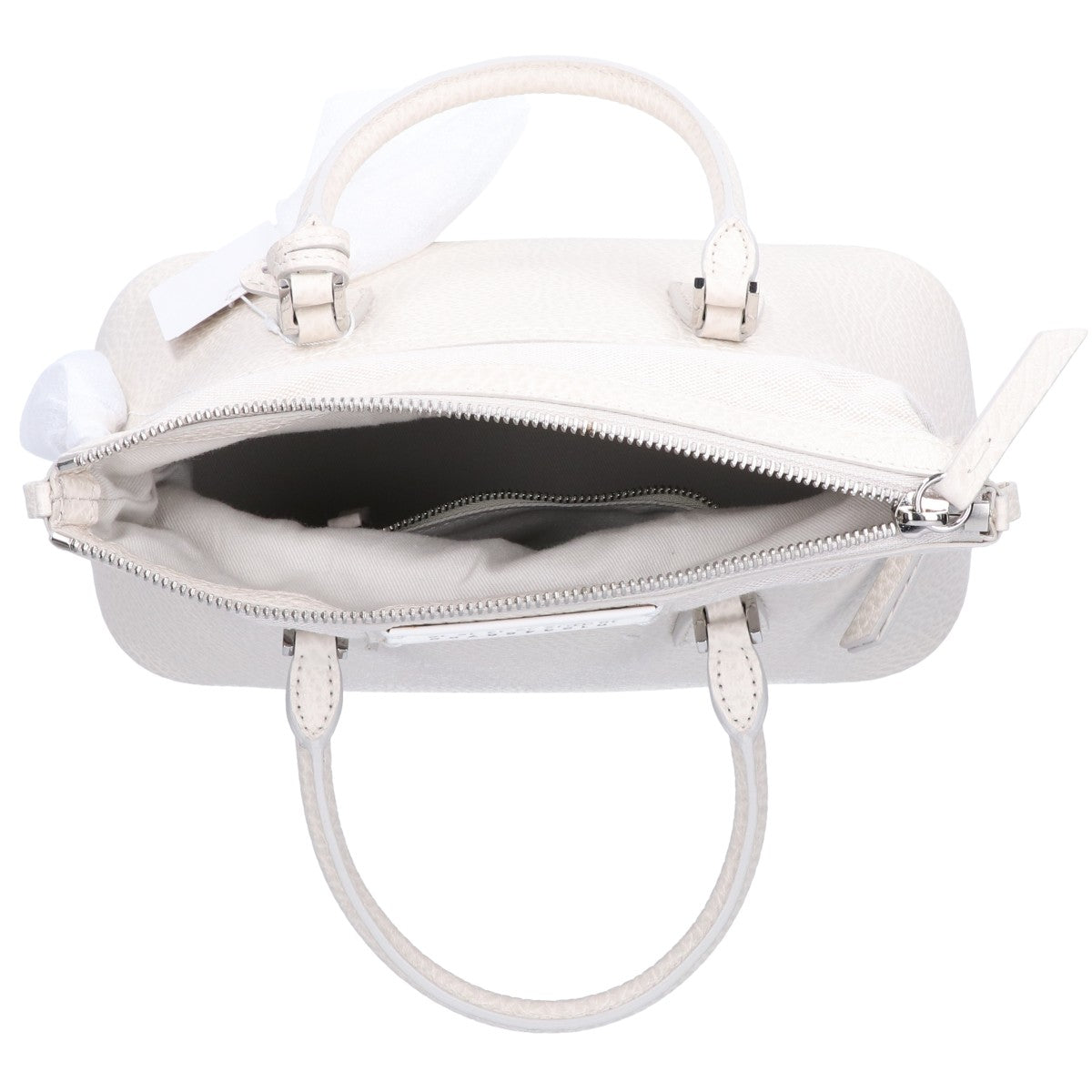 Maison margiela メゾンマルジェラ S56WG0082 ホワイト×ベージュ 5ACミニ 2WAYハンドバッグ ショルダーバッグ