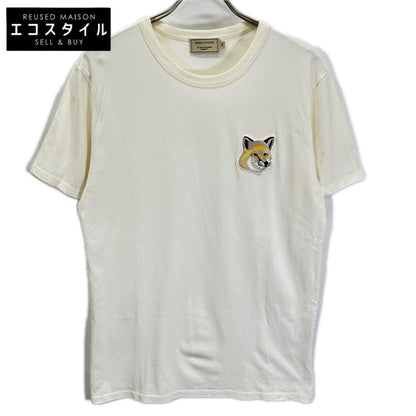 MAISON KITSUNE メゾンキツネ EM00154KJ0008 ホワイト ビッグ パステルフォックスヘッド 半袖Tシャツ トップス