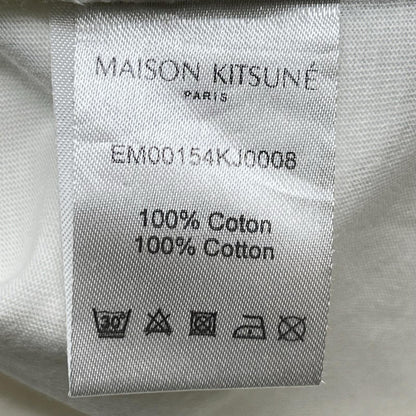 MAISON KITSUNE メゾンキツネ EM00154KJ0008 ホワイト ビッグ パステルフォックスヘッド 半袖Tシャツ トップス
