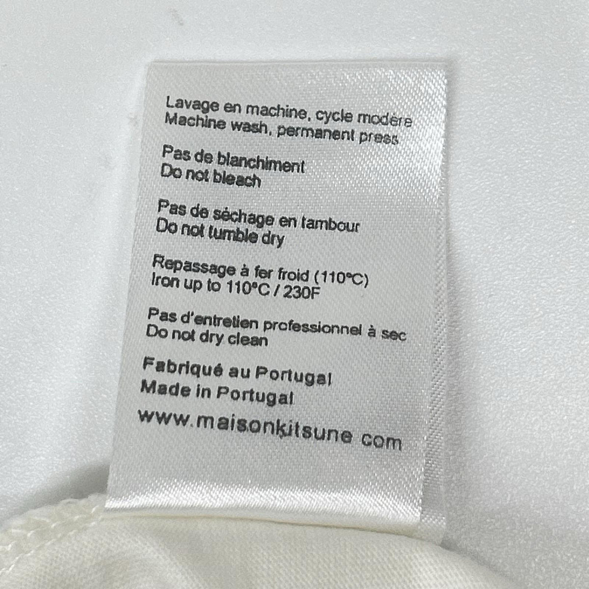 MAISON KITSUNE メゾンキツネ EM00154KJ0008 ホワイト ビッグ パステルフォックスヘッド 半袖Tシャツ トップス