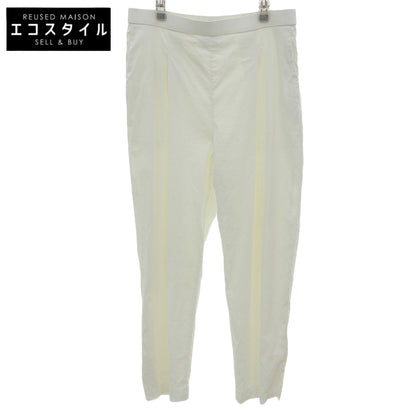 theory luxe セオリーリュクス リネン混 タック スリット スラックス ボトムス レディース ホワイト 40 24年 ボトムス