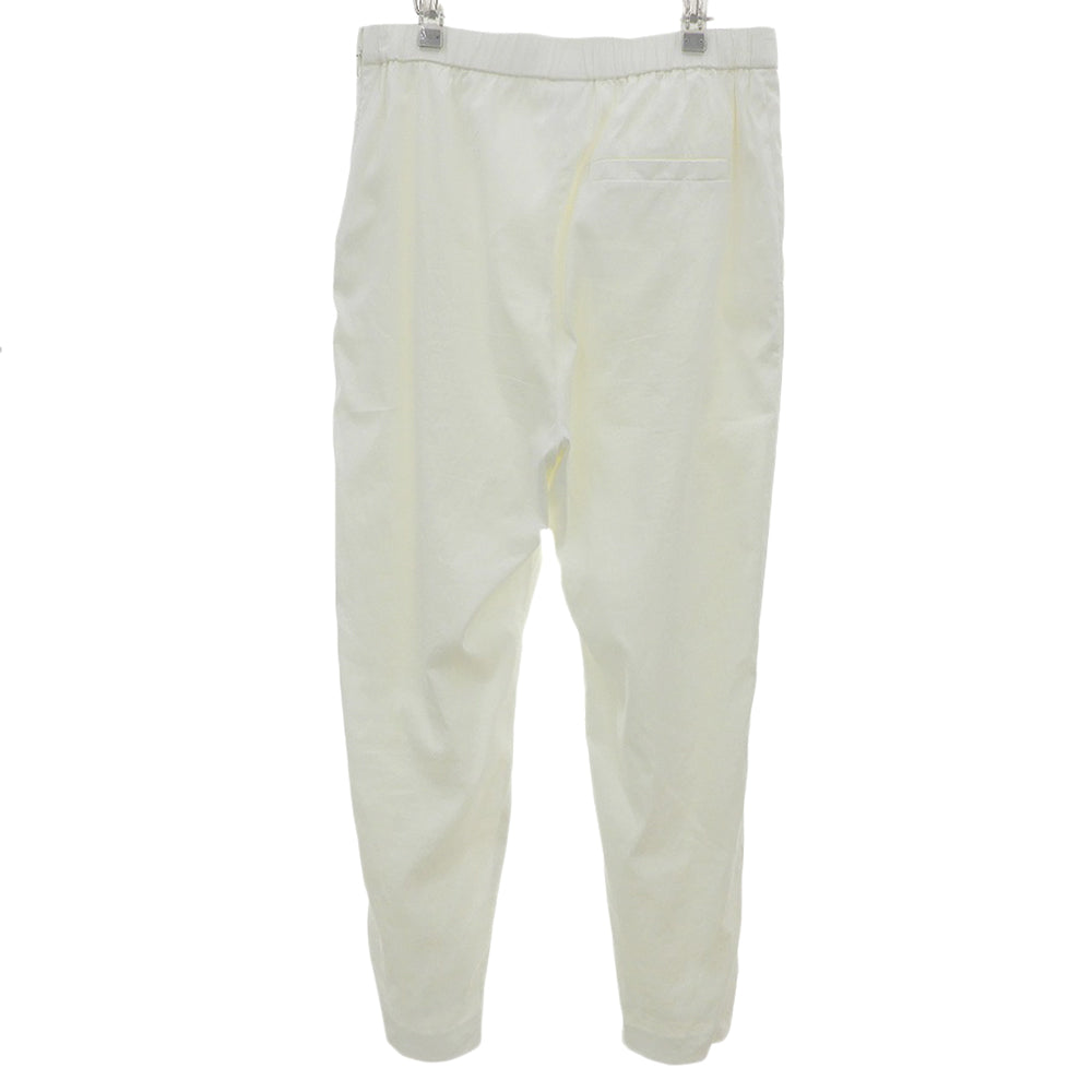 theory luxe セオリーリュクス リネン混 タック スリット スラックス ボトムス レディース ホワイト 40 24年 ボトムス