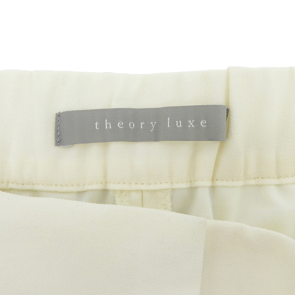 theory luxe セオリーリュクス SUAVE SAXONY SELMA ウール スラックス ボトムス レディース ホワイト 42 25年 ボトムス