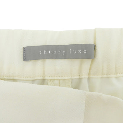 theory luxe セオリーリュクス SUAVE SAXONY SELMA ウール スラックス ボトムス レディース ホワイト 42 25年 ボトムス