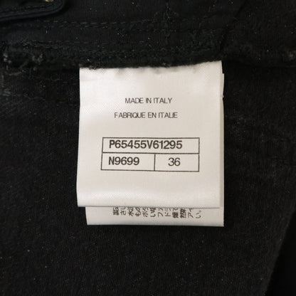 CHANEL シャネル 【美品/国内正規】20K P65455V61295 ストライプ ココマークボタン デニムパンツ ボトムス