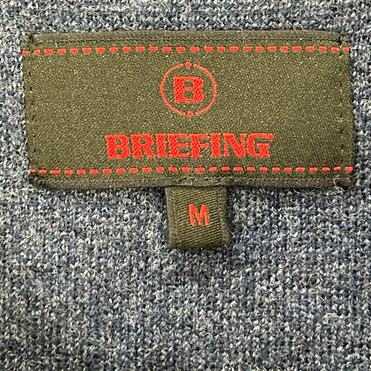 BRIEFING ブリーフィング BRG223M41 ネイビー カモジャガードクルーネックニッ トップス