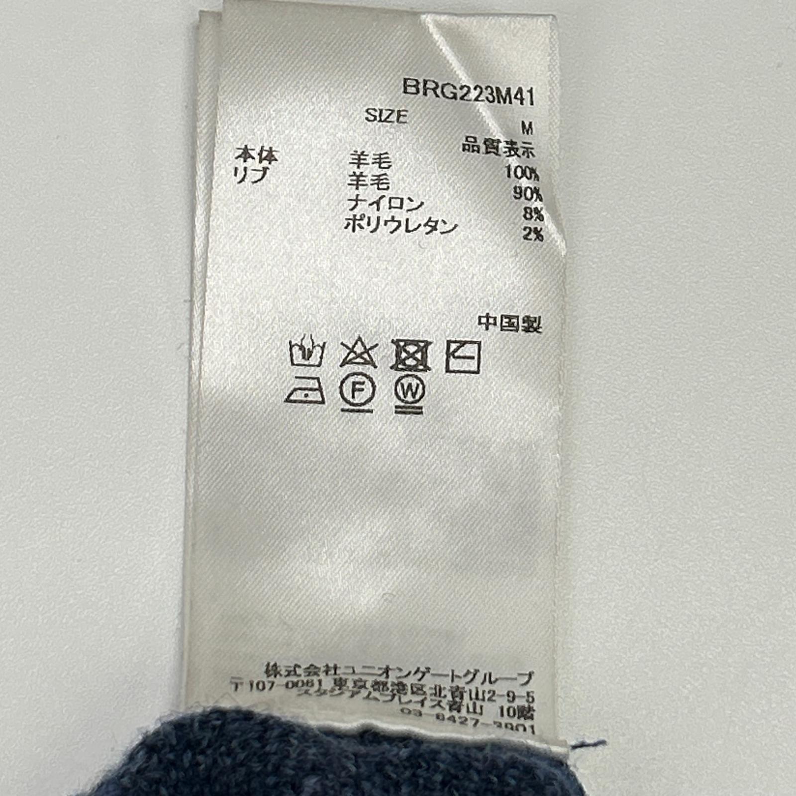 BRIEFING ブリーフィング BRG223M41 ネイビー カモジャガードクルーネックニッ トップス