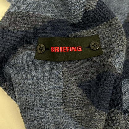 BRIEFING ブリーフィング BRG223M41 ネイビー カモジャガードクルーネックニッ トップス