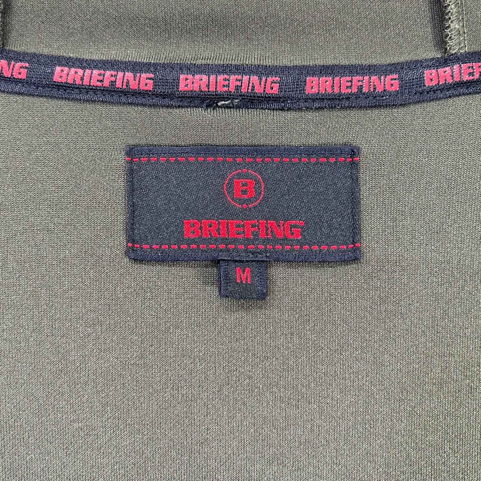 BRIEFING ブリーフィング BRG213M39 カーキ ジップアップ パーカー トップス