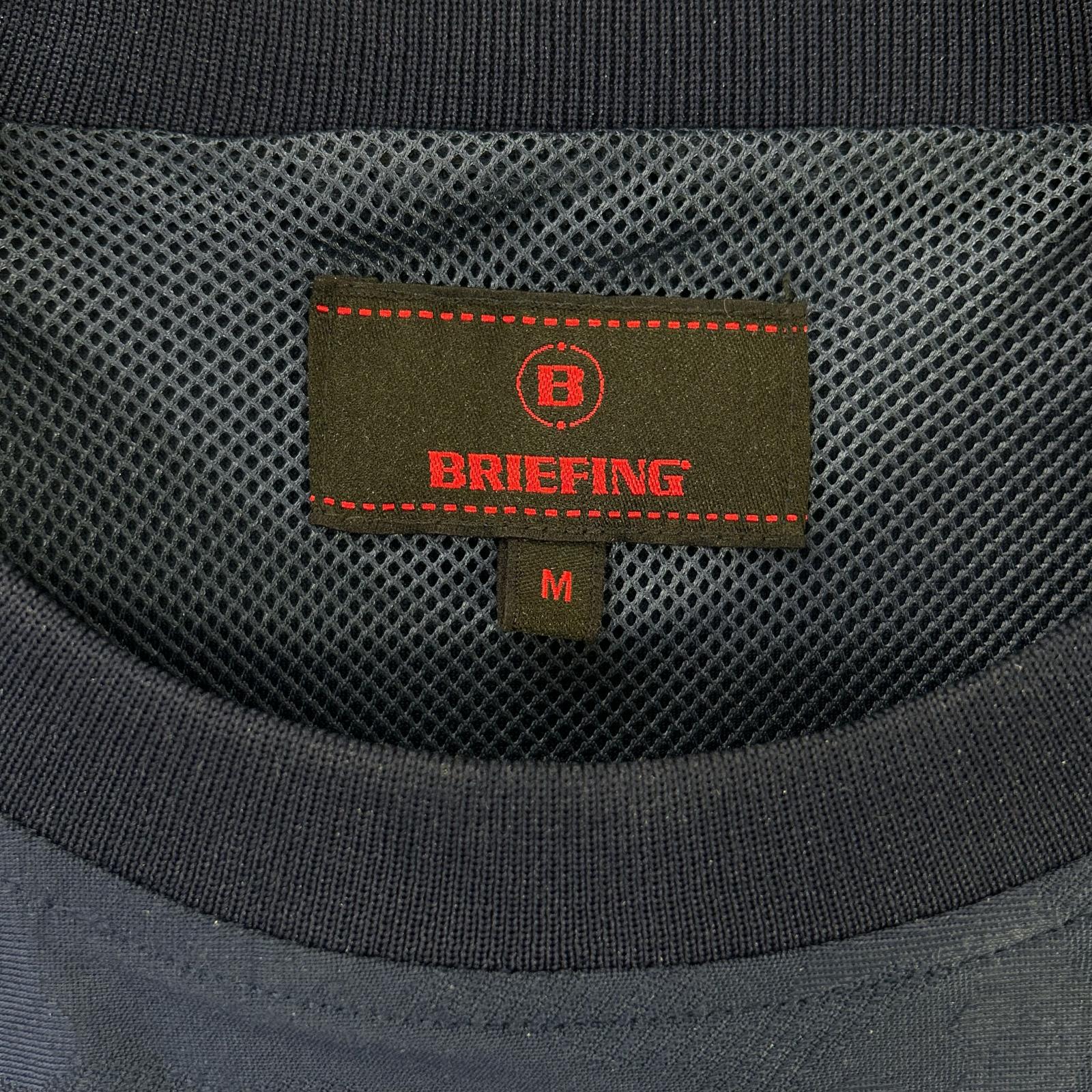 BRIEFING ブリーフィング BRG213M20 ブルー メッシュ プルオーバー トップス