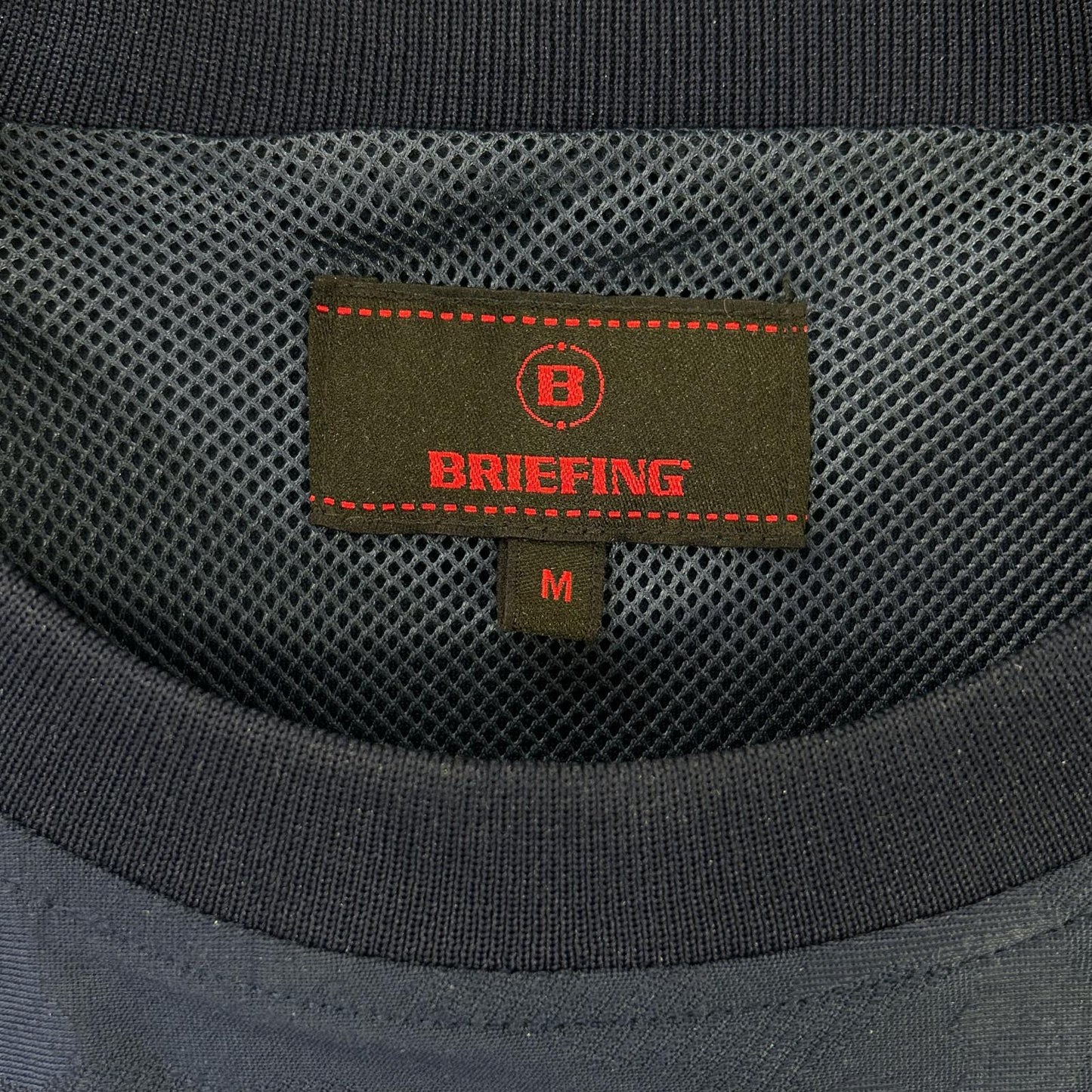 BRIEFING ブリーフィング BRG213M20 ブルー メッシュ プルオーバー トップス
