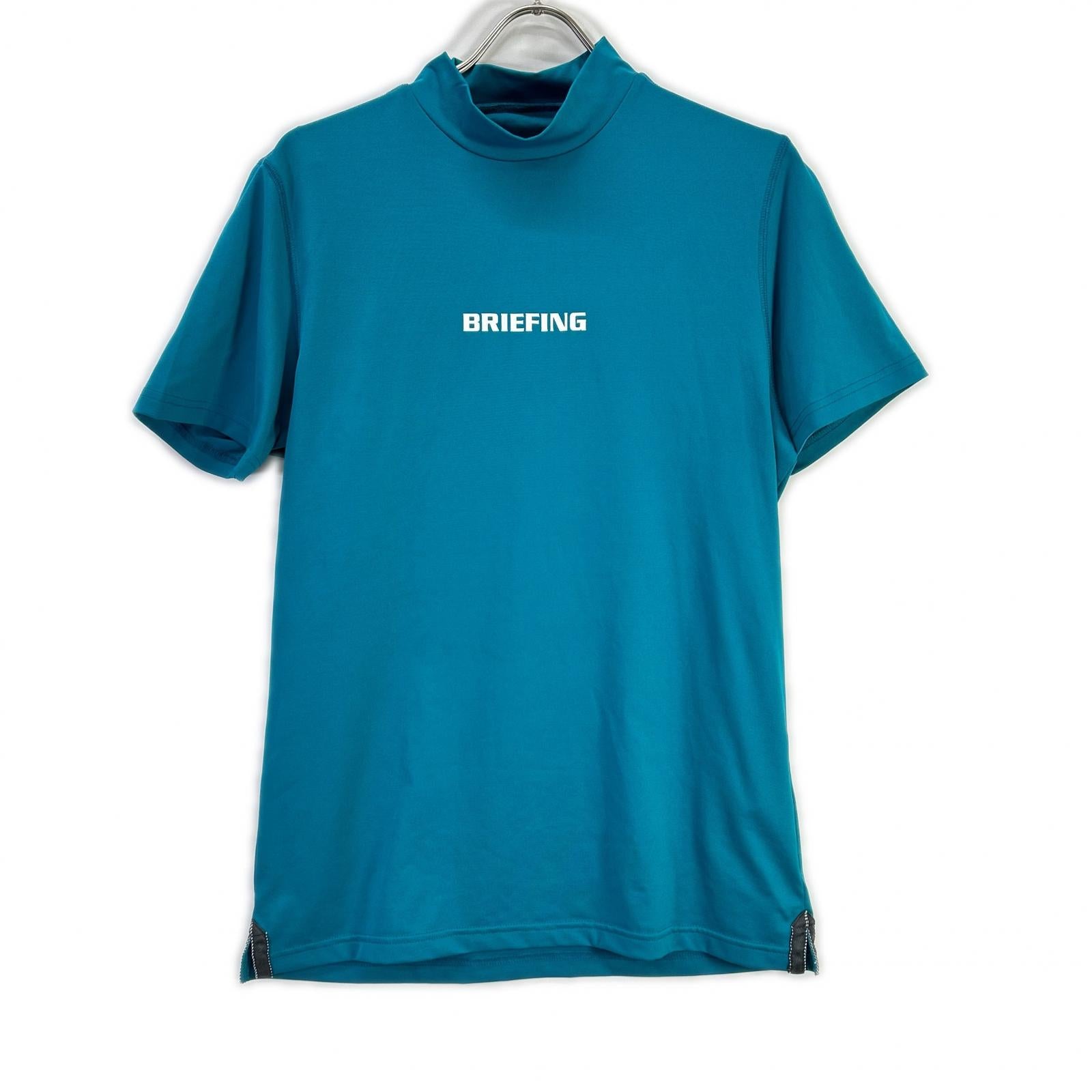 BRIEFING ブリーフィング BBG221M05 ブルー ハイネック ストレッチ Tシャツ トップス