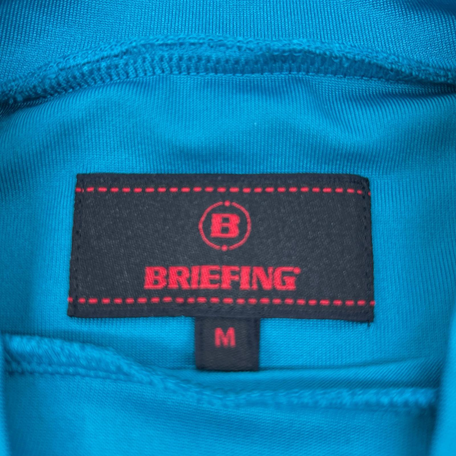 BRIEFING ブリーフィング BBG221M05 ブルー ハイネック ストレッチ Tシャツ トップス