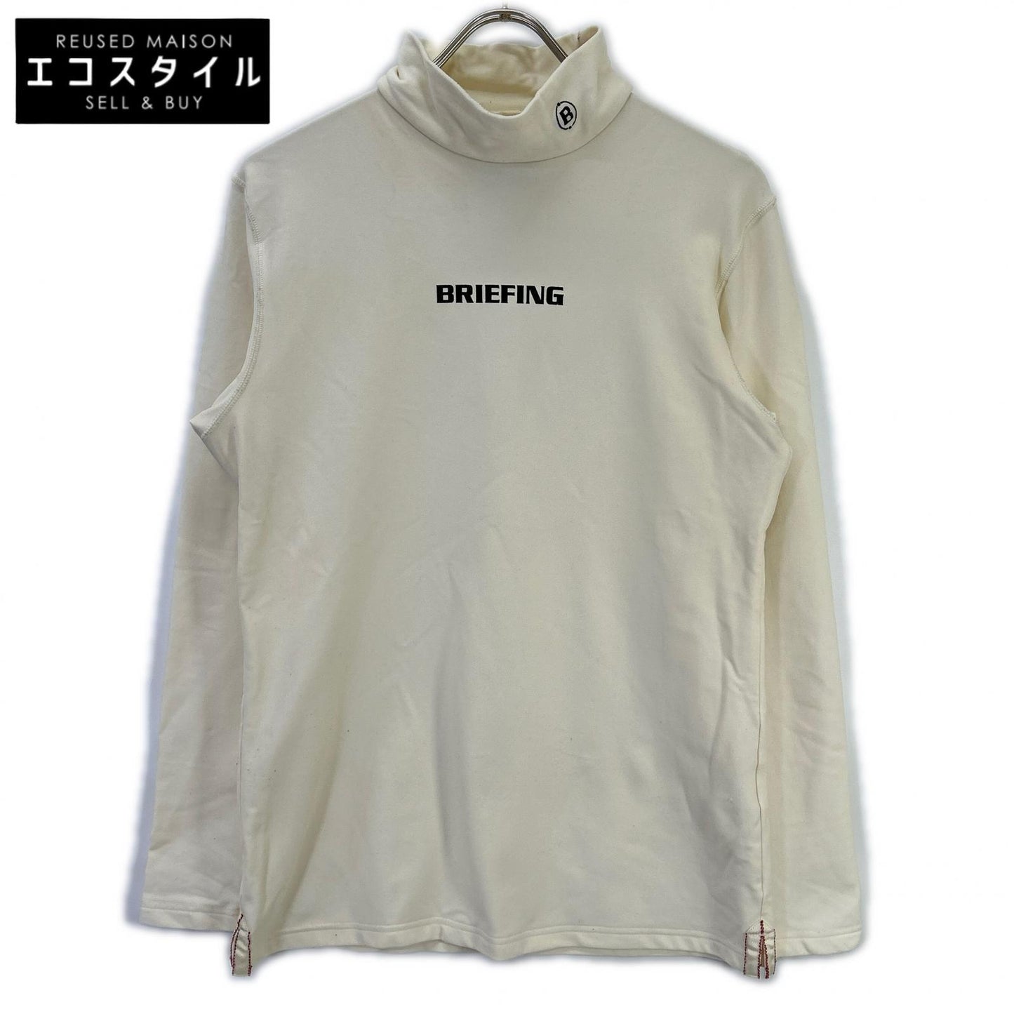 BRIEFING ブリーフィング BRG213M48 ベージュ モックネック ロングスリーブシャツ トップス
