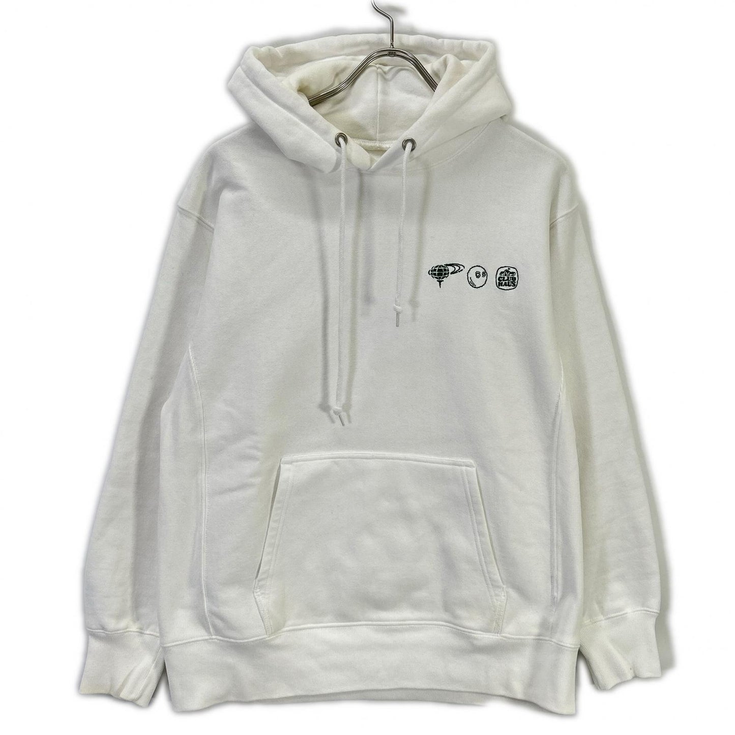 CLUBHAUS クラブハウス 【ビームスゴルフ別注】ホワイト プルオーバー フーディー トップス