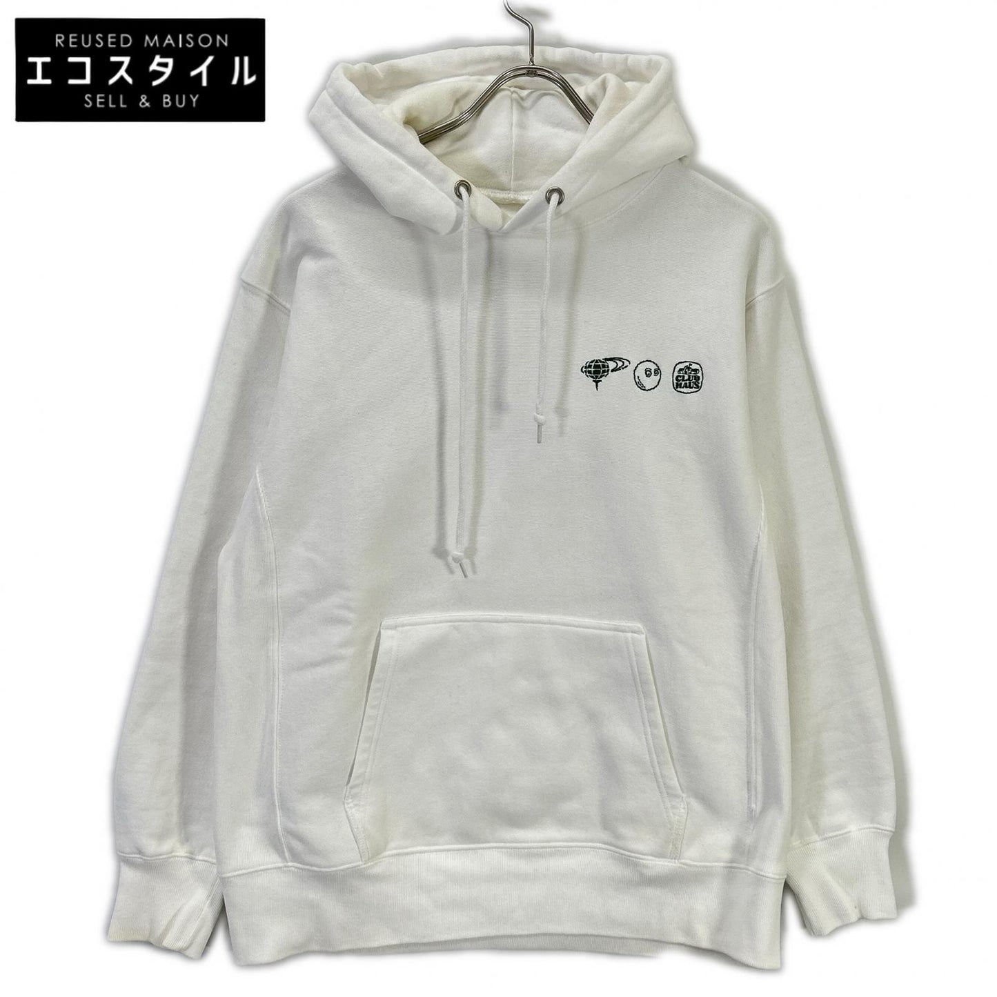 CLUBHAUS クラブハウス 【ビームスゴルフ別注】ホワイト プルオーバー フーディー トップス
