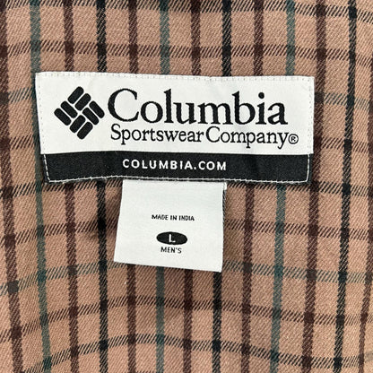columbia コロンビア グリーン コットン レザー切り替え ハンディングジャケット ジャケット