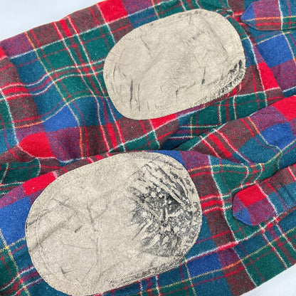 PENDLETON ペンドルトン レッド×グリーン エルボーパッチ ウールネルシャツ トップス