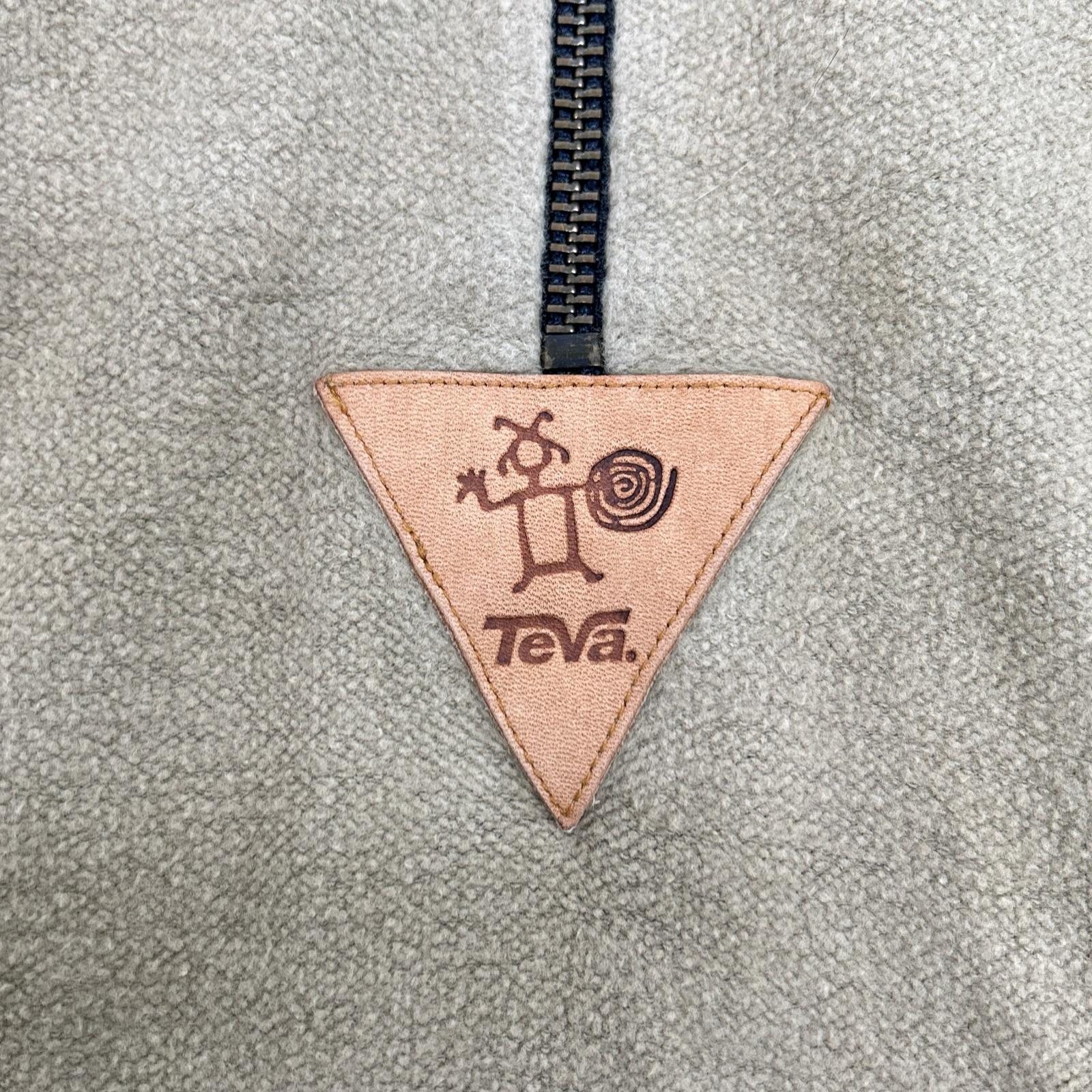TEVA テバ 90s ベージュ チロリアン ハーフジップフリース トップス