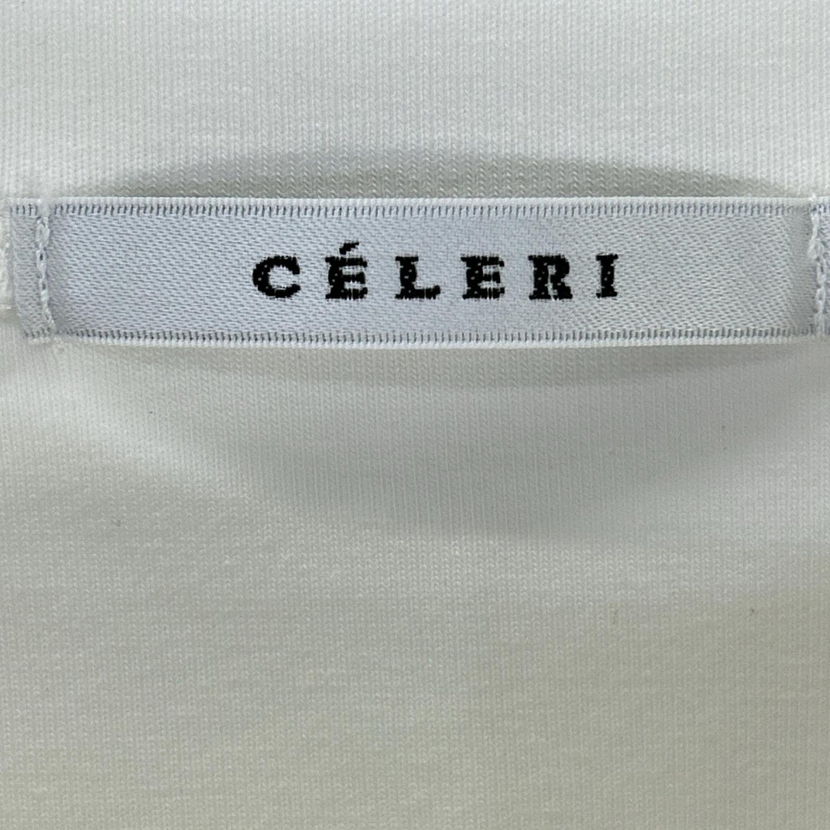 CELERI セルリ 25SS ホワイト コットン混 ロングスリーブプルオーバー トップス
