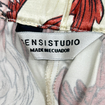 SENSISTUDIO センシスタジオ アイボリー レイヨン Print Slouchy パンツ ボトムス