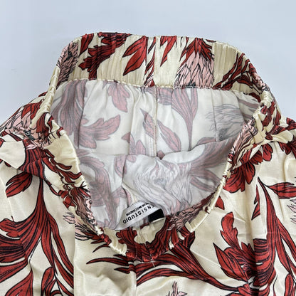 SENSISTUDIO センシスタジオ アイボリー レイヨン Print Slouchy パンツ ボトムス
