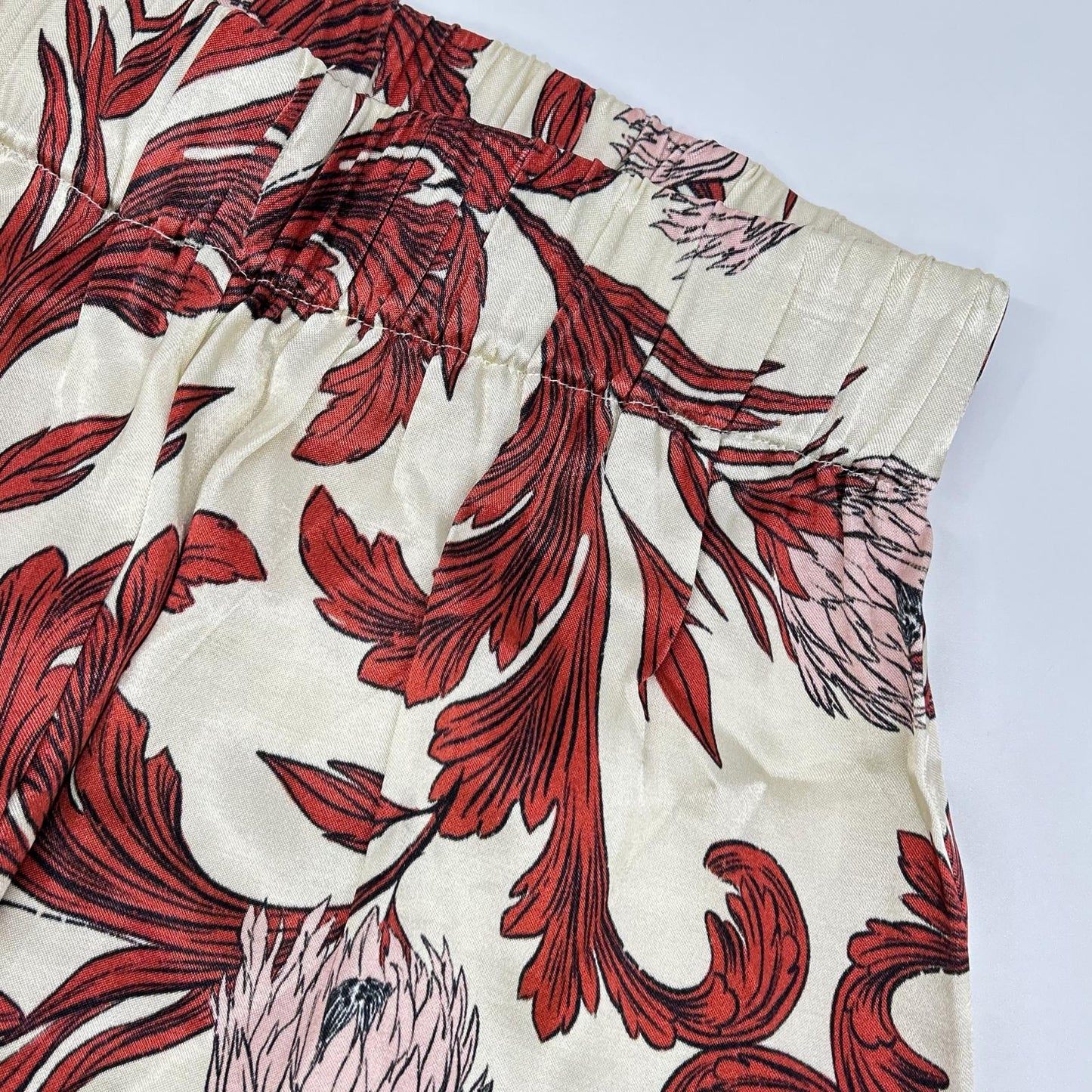 SENSISTUDIO センシスタジオ アイボリー レイヨン Print Slouchy パンツ ボトムス