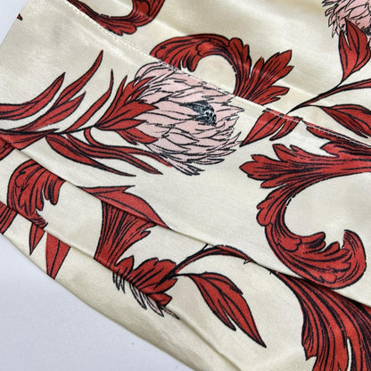 SENSISTUDIO センシスタジオ アイボリー レイヨン Print Slouchy パンツ ボトムス