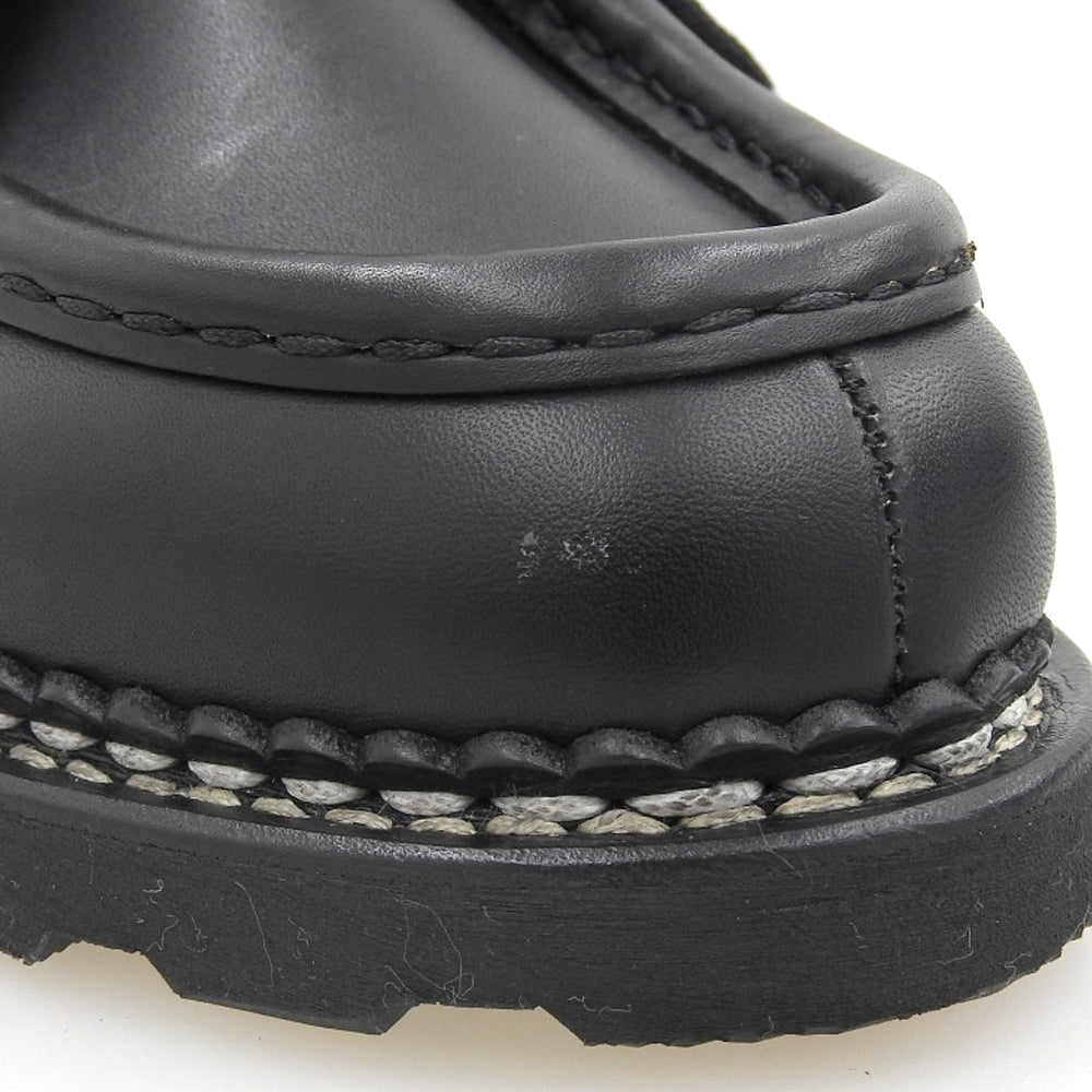 Paraboot パラブーツ 新品同様 LIS NOIR レザー ミカエル チロリアンシューズ シューズ メンズ ブラック 42 1/2 シューズ