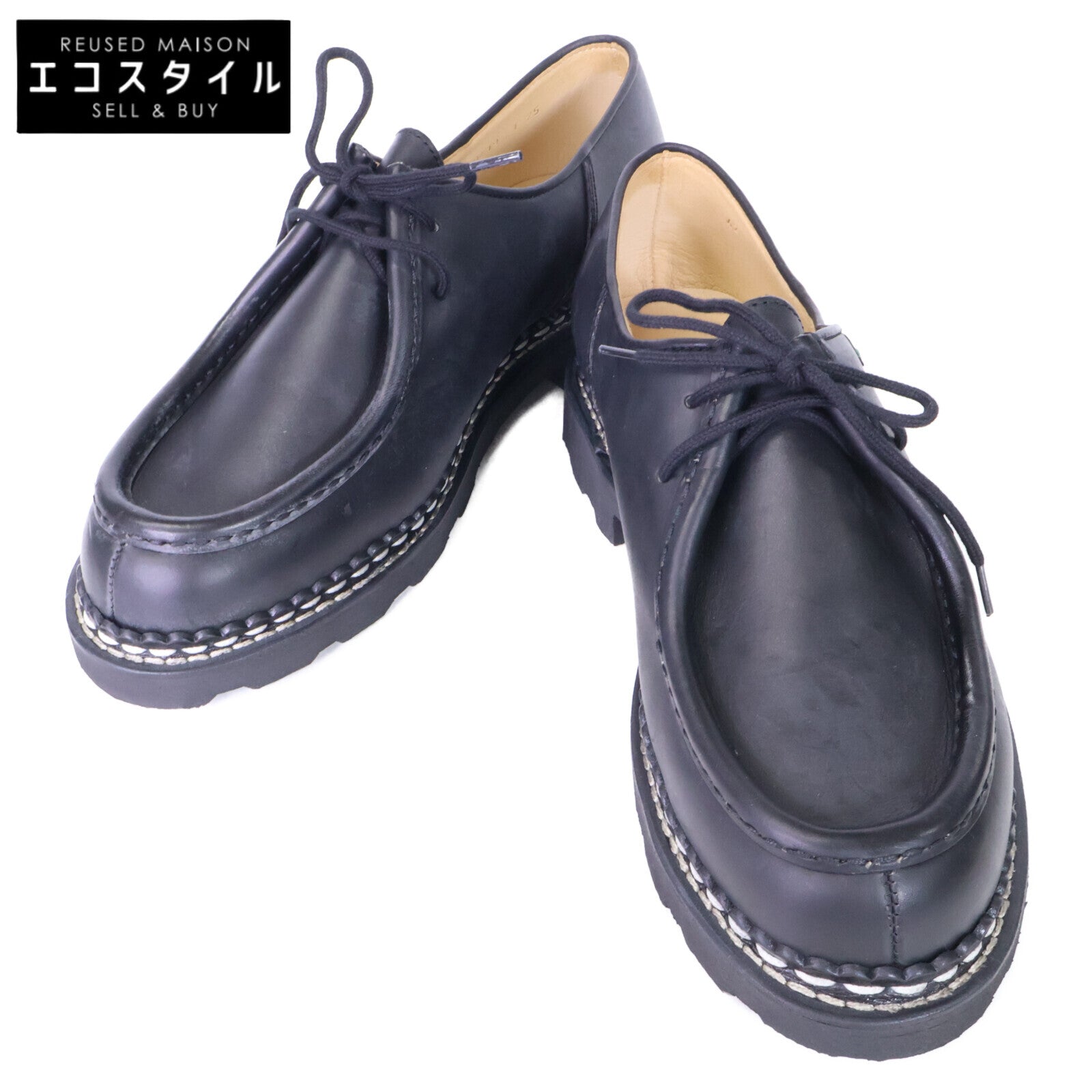 Paraboot パラブーツ 【新品同様】MICHAEL LIS NOIR ミカエル レザー チロリアンシューズ シューズ
