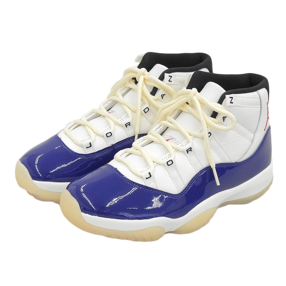 NIKE ナイキ 新品同様 11 RETRO Rare Air スニーカー シューズ メンズ ホワイト×ブルー 27.5cm IH0296-400 シューズ