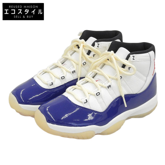 NIKE ナイキ 新品同様 11 RETRO Rare Air スニーカー シューズ メンズ ホワイト×ブルー 27.5cm IH0296-400 シューズ