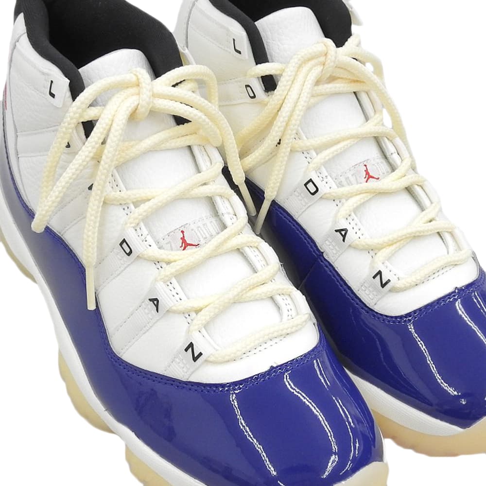 NIKE ナイキ 新品同様 11 RETRO Rare Air スニーカー シューズ メンズ ホワイト×ブルー 27.5cm IH0296-400 シューズ