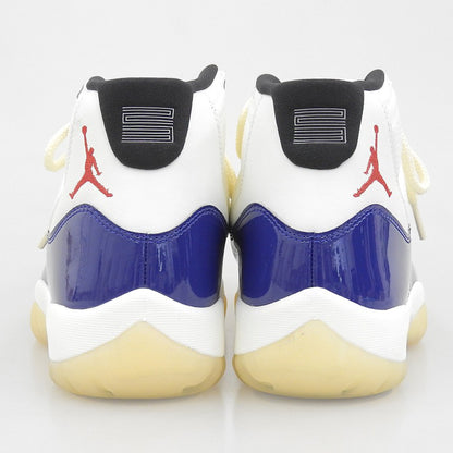NIKE ナイキ 新品同様 11 RETRO Rare Air スニーカー シューズ メンズ ホワイト×ブルー 27.5cm IH0296-400 シューズ