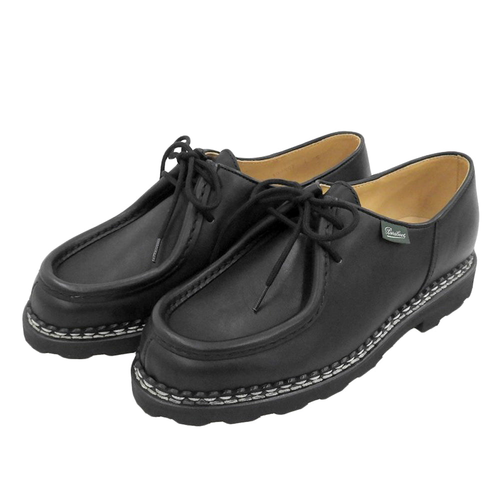 Paraboot パラブーツ 新品同様 LIS NOIR ミカエル レザー チロリアンシューズ メンズ ブラック 39 シューズ