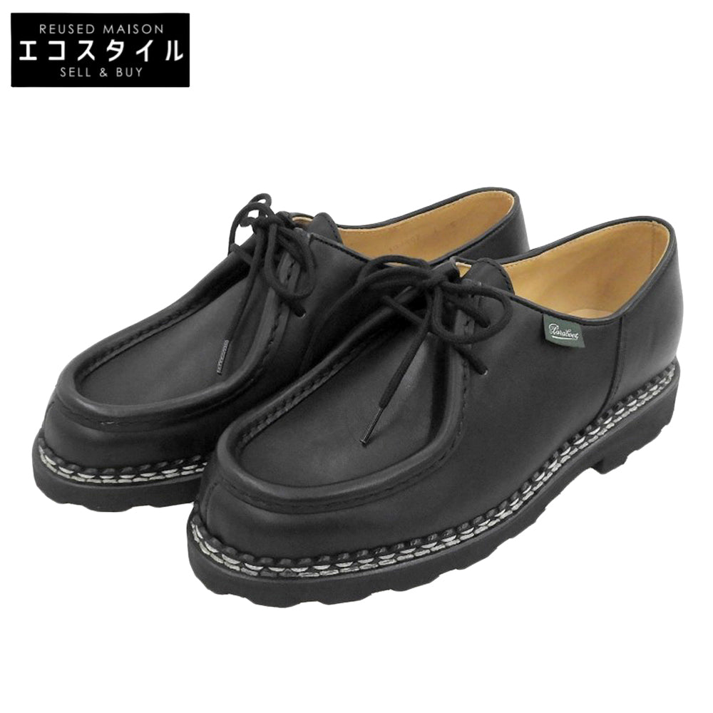 Paraboot パラブーツ 新品同様 LIS NOIR ミカエル レザー チロリアンシューズ メンズ ブラック 39 シューズ