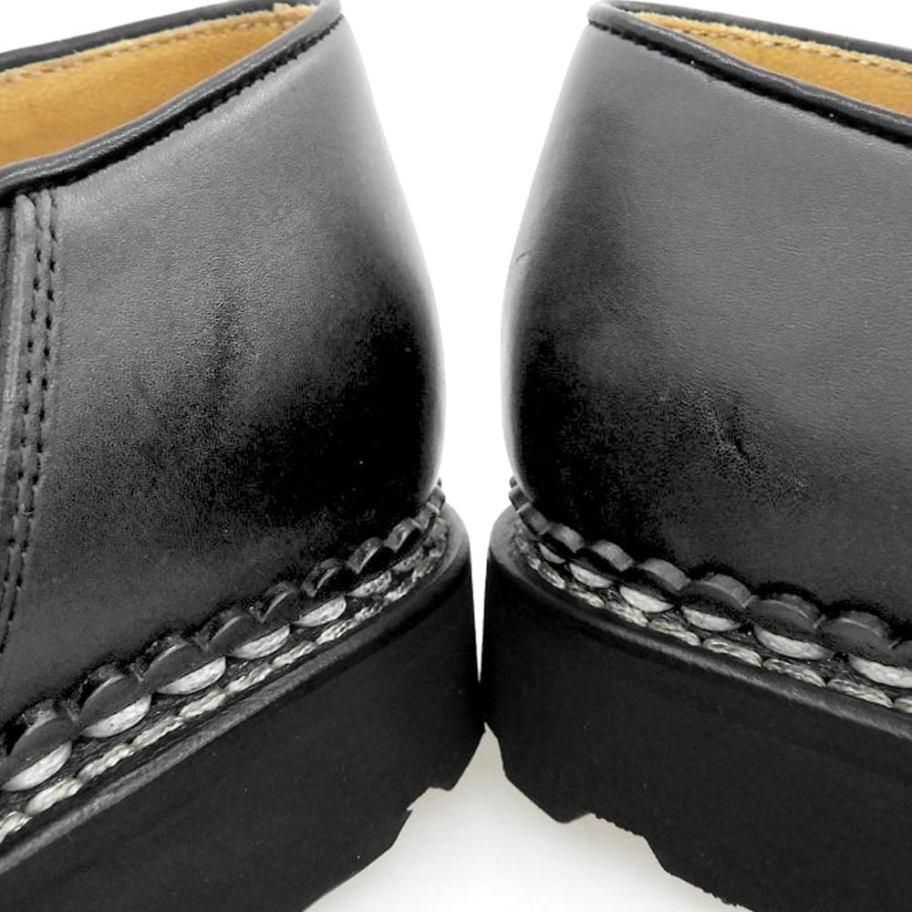 Paraboot パラブーツ 新品同様 LIS NOIR ミカエル レザー チロリアンシューズ メンズ ブラック 39 シューズ
