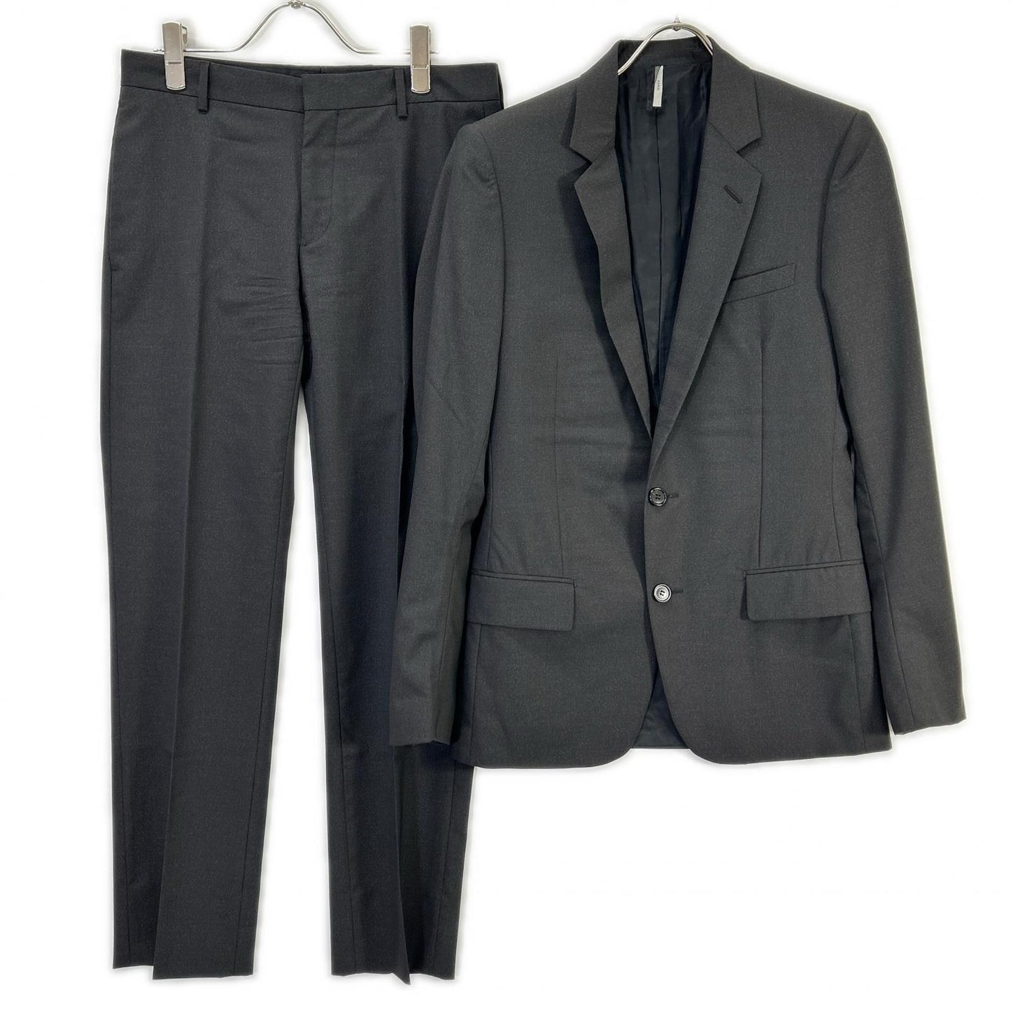 Dior HOMME ディオールオム 163C710A2115 チャコールグレー ウール スーツセットアップ スーツ セットアップ