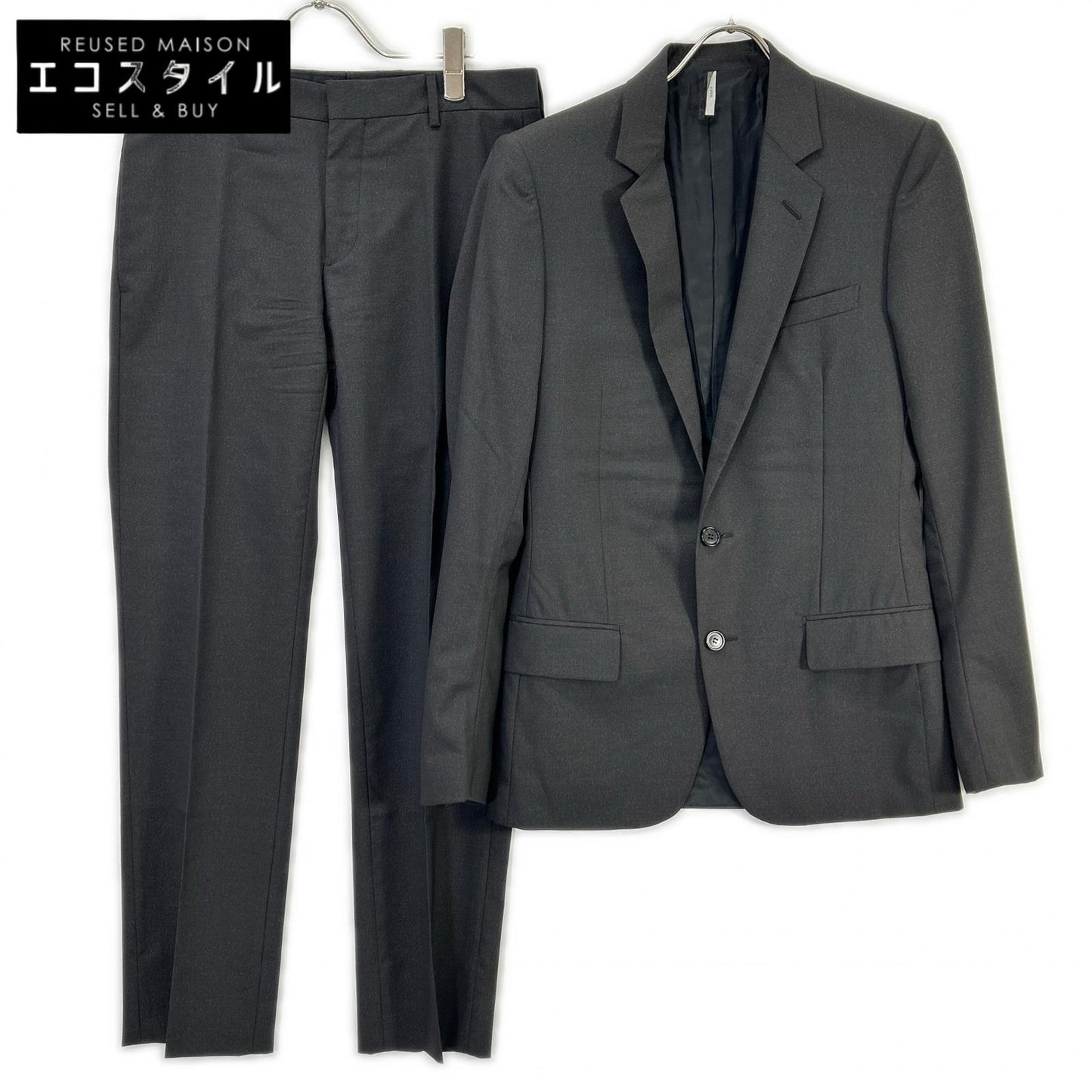 Dior HOMME ディオールオム 163C710A2115 チャコールグレー ウール スーツセットアップ スーツ セットアップ
