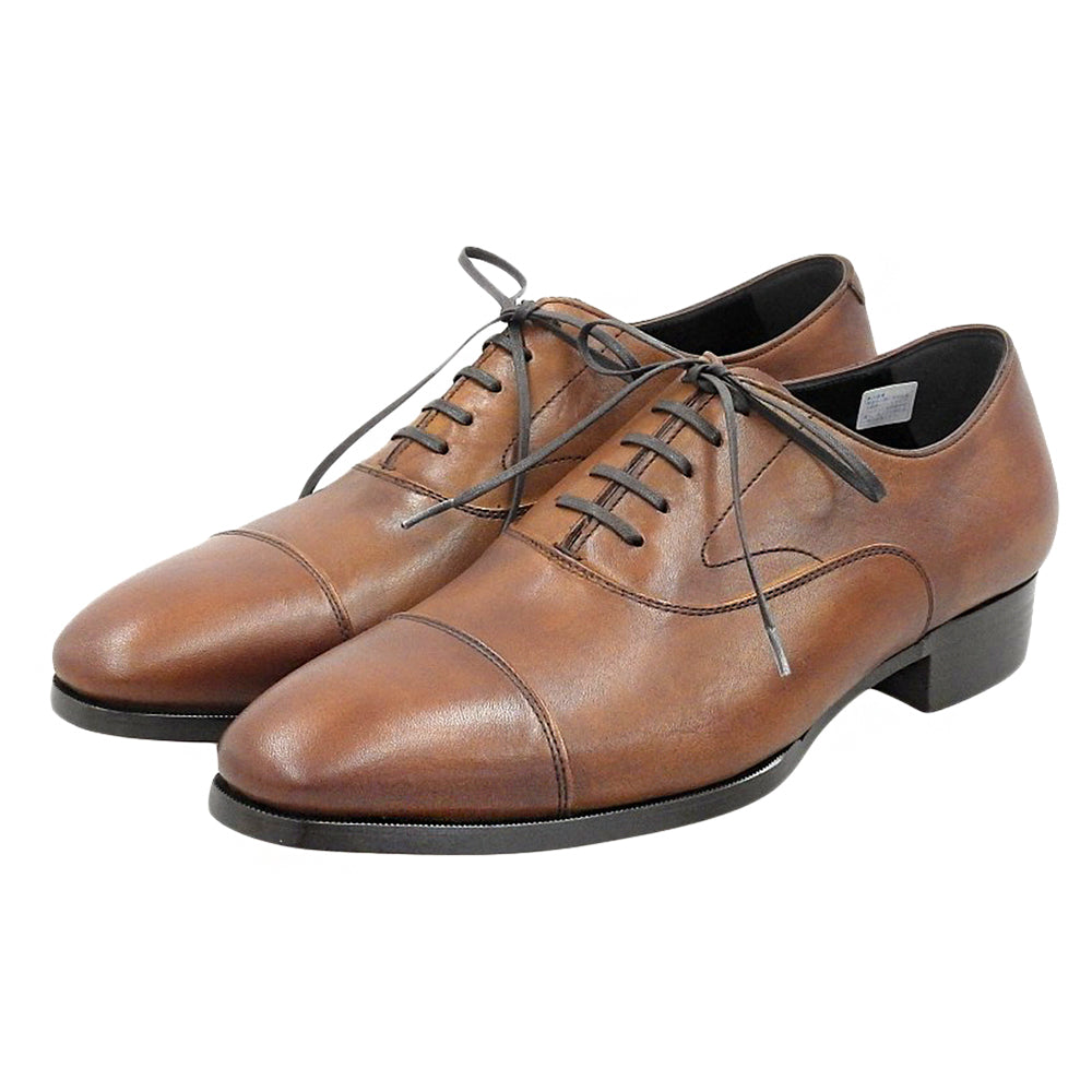 ORIGIO Like-New Cap-Toe Straight-Tip Classic Leather Shoes for Men Brown 26 ORG-006 Shoes