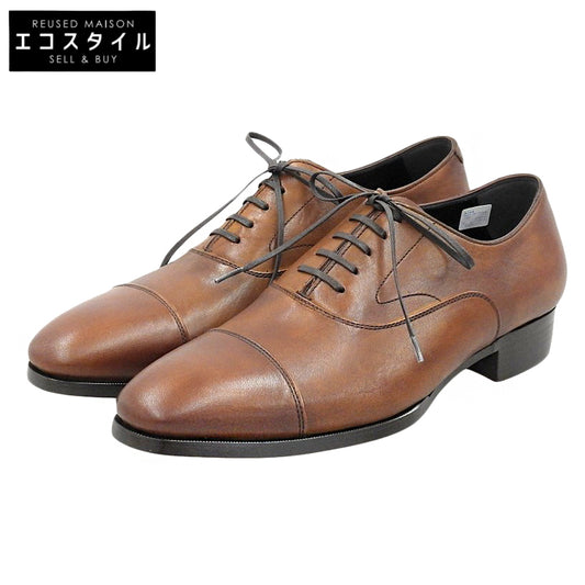 ORIGIO オリジオ 新品同様 キャップトゥ ストレートチップ クラシック レザー シューズ メンズ ブラウン 26 ORG-006 シューズ