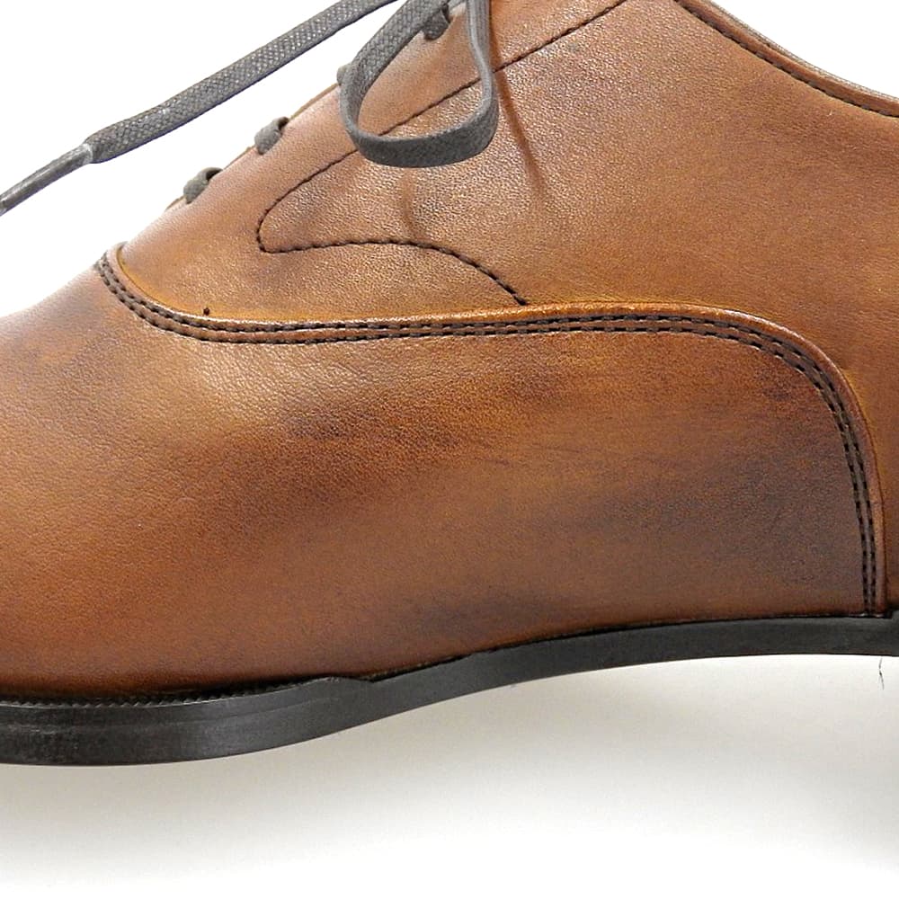 ORIGIO Like-New Cap-Toe Straight-Tip Classic Leather Shoes for Men Brown 26 ORG-006 Shoes
